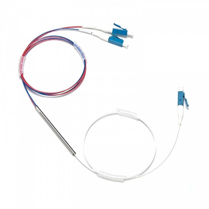 Разветвитель NTSS PREMIUM сплавной 24*1х2 (70/30) оконцованный LC/UPC 9/125, буфер 0.9мм 1310/1550 установлен в 19" 1U кросс