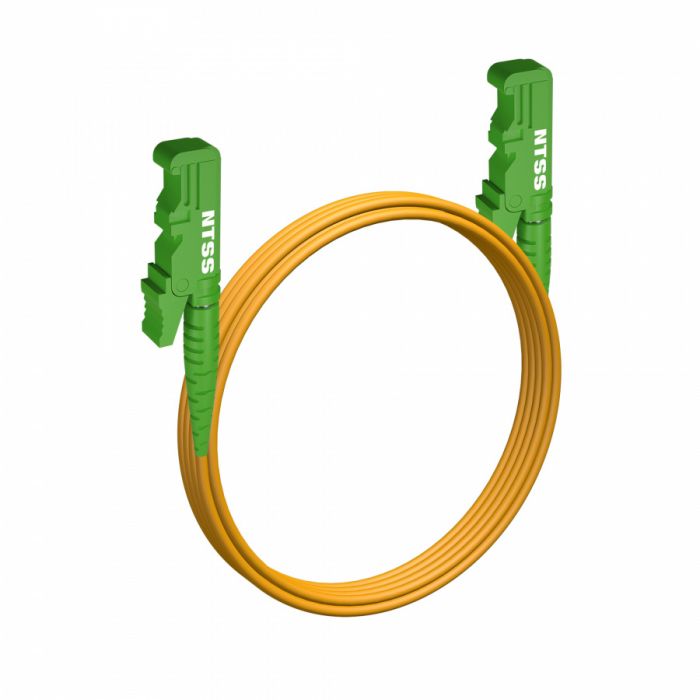 Шнур оптический NTSS spc E2000/APC-E2000/APC 9/125 3.0мм 3м LSZH (патч-корд)