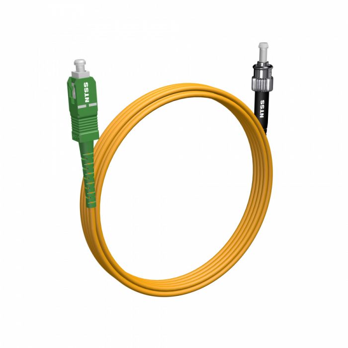 Шнур оптический NTSS PREMIUM spc SC/APC-ST/UPC 9/125 3.0мм 4м LSZH (патч-корд)