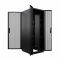 Шкаф напольный для ЦОД серверный NTSS ПРОЦОД PCM 42U 800х1070мм, 4 профиля 19, двойные боковые стенки, панель потолка с вводами, без панели пола, двери перфорированная и перфорированная двухстворчатая, регулируемые опоры, ролики, сварной каркас, черный RAL 9005