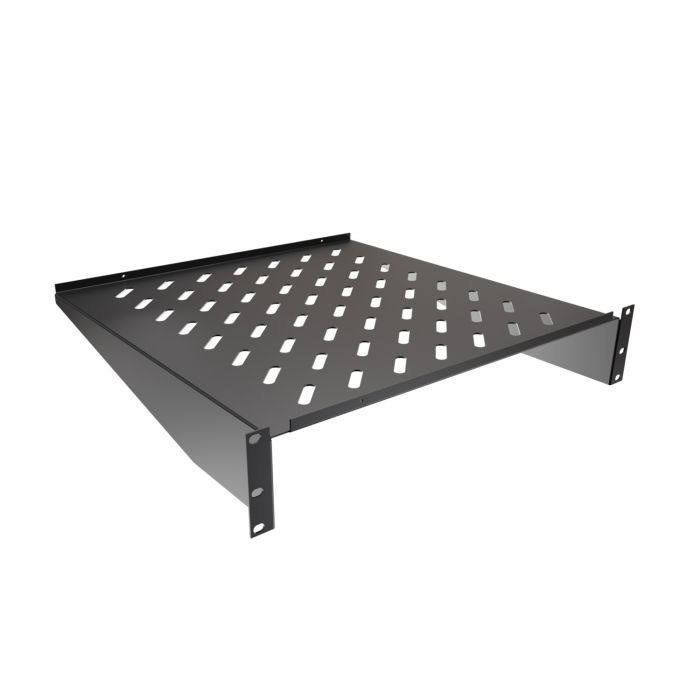 Полка переднего крепления NTSS, глубина 450мм, крепление 19 2U, черный RAL 9005