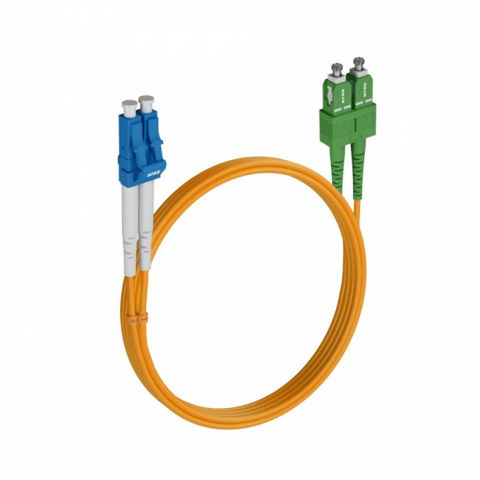 Шнур оптический NTSS dpc LC/UPC-SC/APC 9/125 3.0мм 6м LSZH (патч-корд)