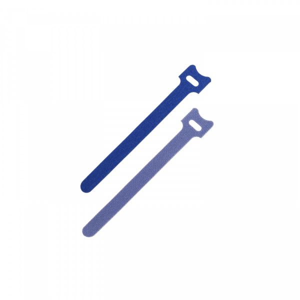 Хомут липучка 150х12 синий (упак 20шт)