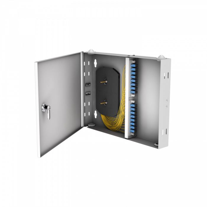 Кросс настенный NTSS PREMIUM, предсобранный, 16 портов SC/UPC, 9/125 мкм