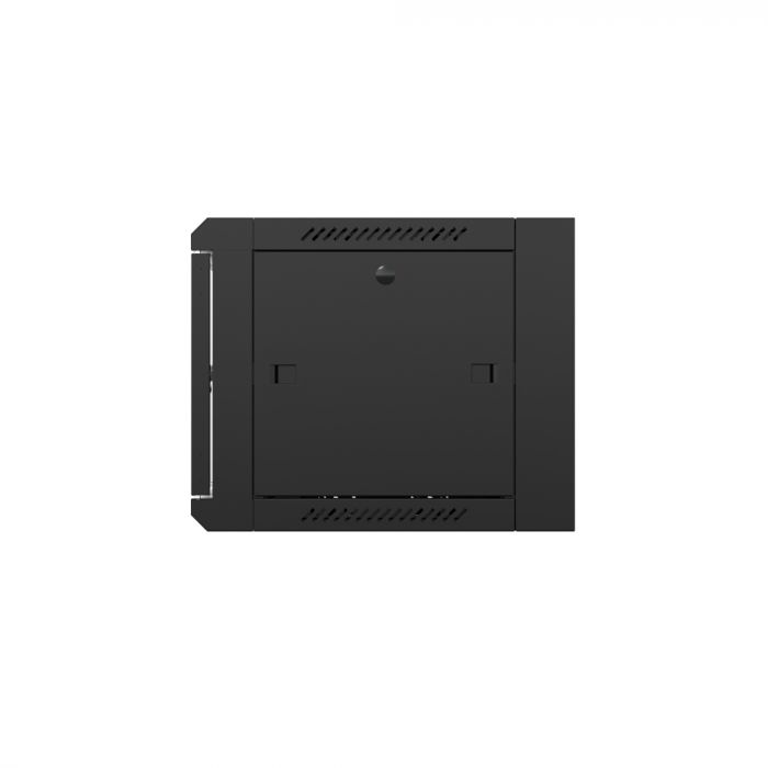 Шкаф настенный телекоммуникационный NTSS W 9U 600х600х500мм, 2 профиля 19, дверь стеклянная, боковые стенки съемные, задняя стенка, разобранный, черный RAL 9005