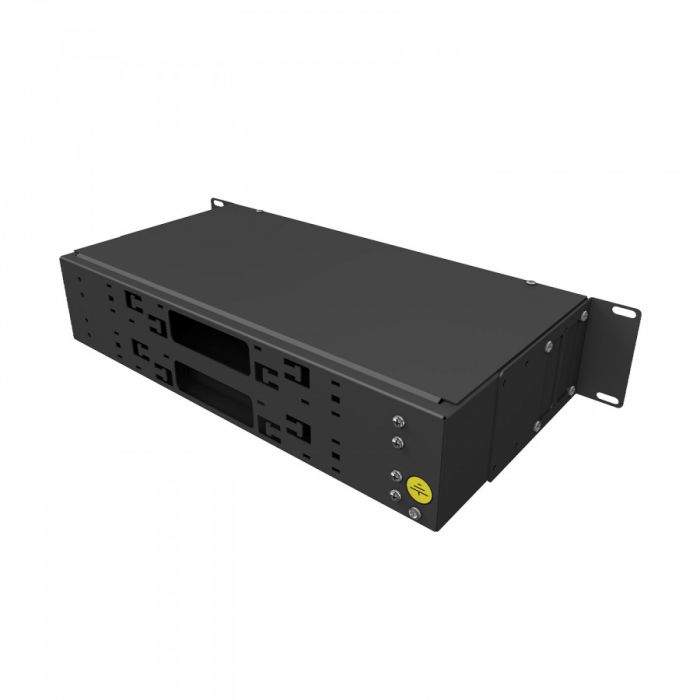 Кросс 19" NTSS PREMIUM, предсобранный 2U, 32 порта FC/APC, 9/125 мкм, черный