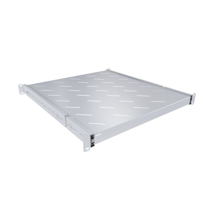 Полка выдвижная NTSS глубина 500мм, крепление 19 1U, для шкафов глубиной 800мм, серый RAL 7035