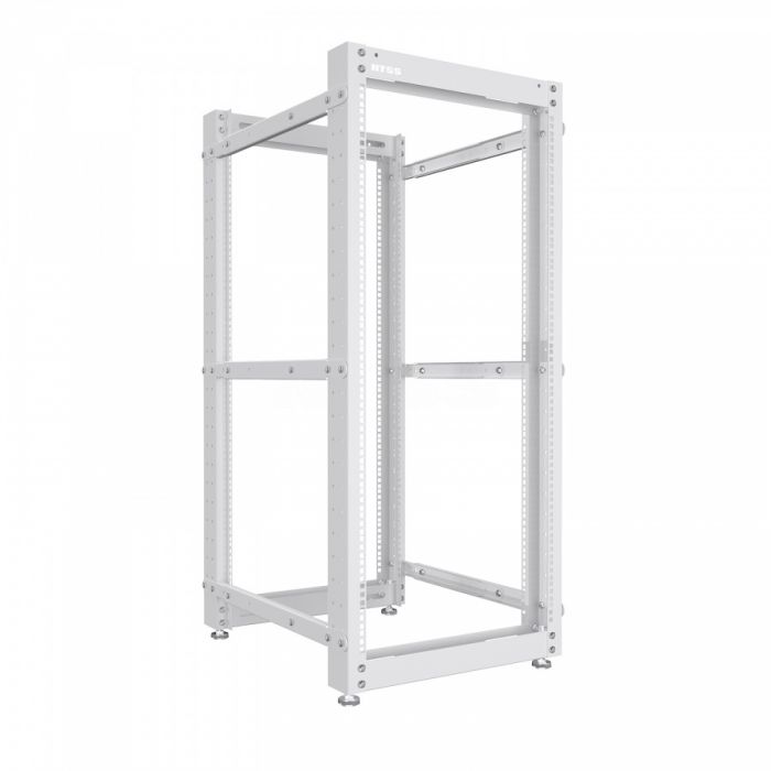 Стойка серверная NTSS OR двухрамная 42U 600-1000мм, комплект ножек, серый RAL 7035