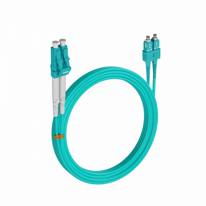 Шнур оптический NTSS dpc LC/UPC-SC/UPC 50/125 OM3 2.0мм 25м LSZH (патч-корд)