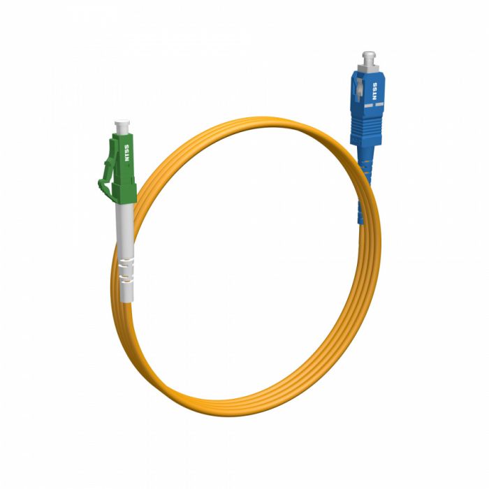 Шнур оптический NTSS spc LC/APC-SC/UPC 9/125 2.0мм 1м LSZH (патч-корд)