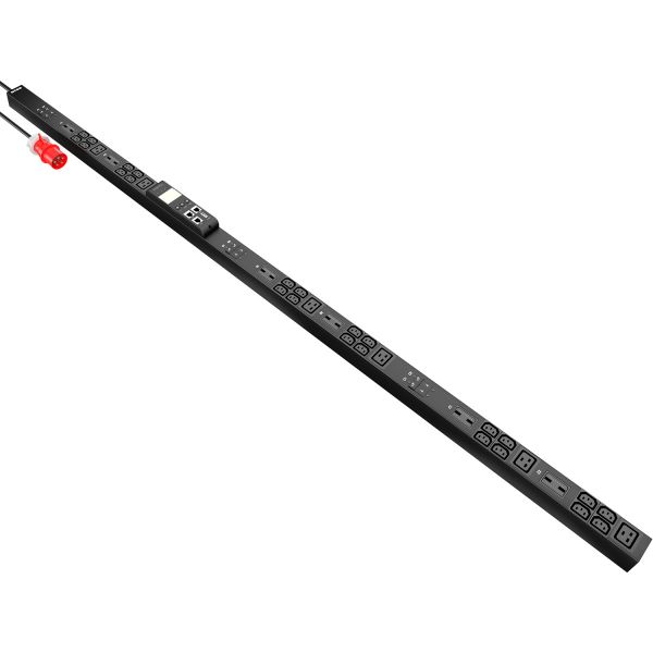 Блок распределения питания NTSS Managed, 3ф32А, 22кВт, 6 автоматических выключателей, (24)С13, (6)С19, 3м кабель с вилкой IEC 60309