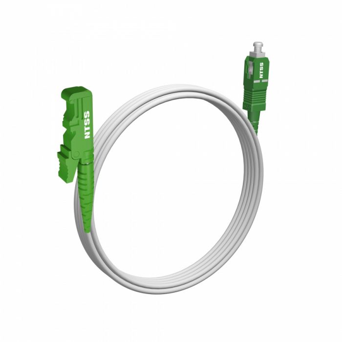 Шнур оптический NTSS spc E2000/APC-SC/APC 9/125 G.657A1 3.0мм 4м LSZH (патч-корд)