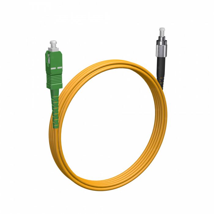 Шнур оптический NTSS spc SC/APC-FC/UPC 9/125 2.0мм 3м LSZH (патч-корд)