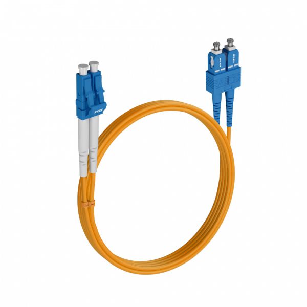 Шнур оптический NTSS PREMIUM dpc LC/UPC-SC/UPC 9/125 2.0мм 5м LSZH (патч-корд)