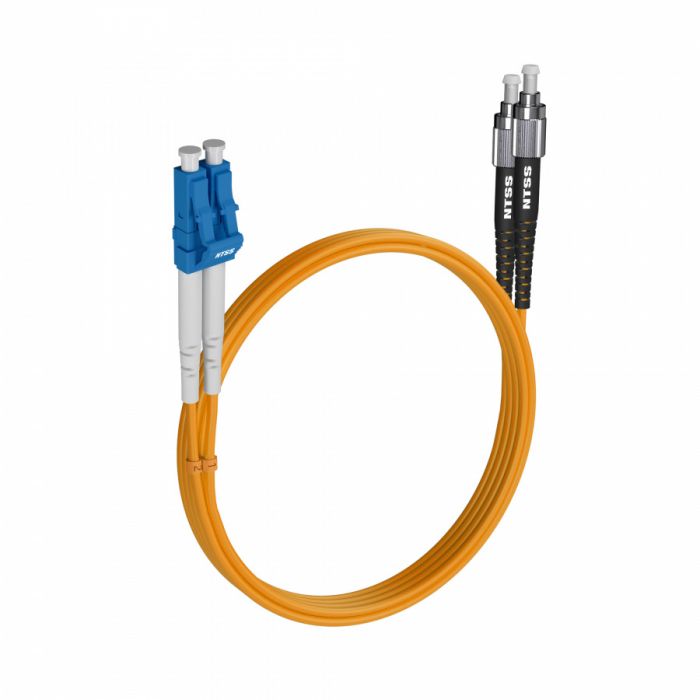 Шнур оптический NTSS PREMIUM dpc LC/UPC-FC/UPC 9/125 2.0мм 7м LSZH (патч-корд)