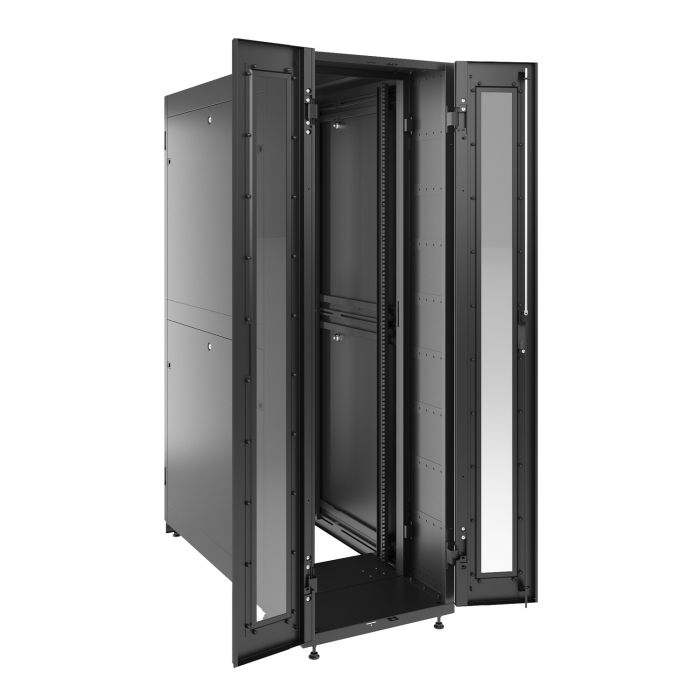 Модульная панель-увеличитель глубины 300мм DS 48U шириной 800мм для систем с боковым охлаждением, черный RAL9005