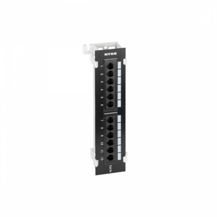 Патч-панель UTP, 12 портов RJ45, cat.5е, 110 тип (настенная)