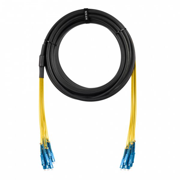 Сборка кабельная NTSS 8ов, SC/UPC-SC/UPC 50/125мкм OM3, длина 40м, вывод 0.4м, буфер 3мм (NTSS-FO-D-IN/OUT-503-8-LSZH) в бухте