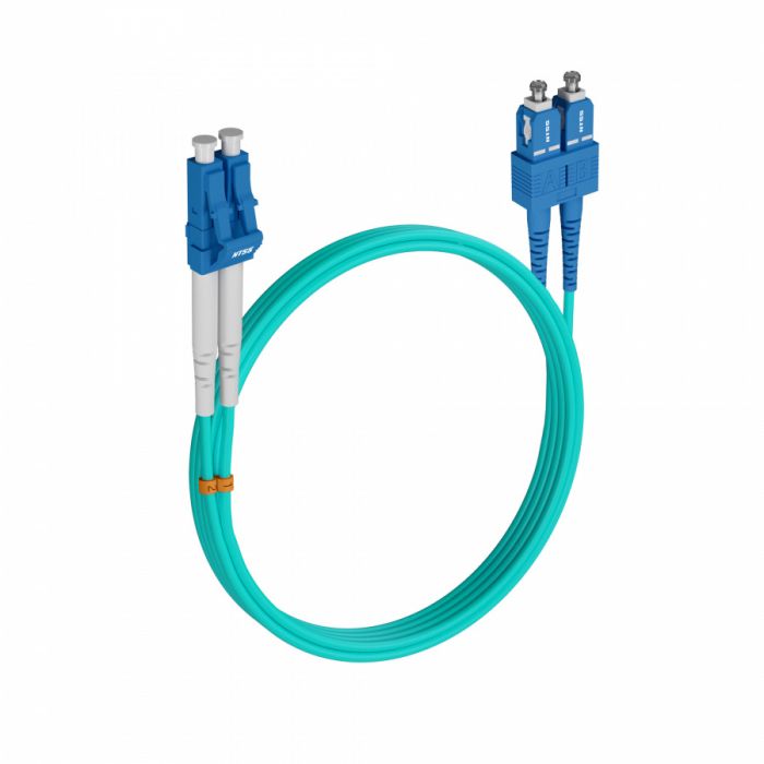 Шнур оптический NTSS dpc LC/UPC-SC/UPC 50/125 OM3 3.0мм 1м LSZH (патч-корд)