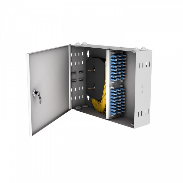 Кросс настенный NTSS PREMIUM, предсобранный, 32 порта LC/UPC duplex, 9/125 мкм